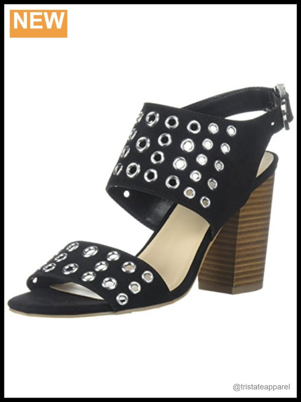 Jolene Peep Toe Slingback Heeled Sandal with 3 Inch Block Heel